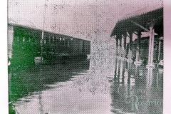 "Estação da Viação Ferrea do Rio Grande do Sul". Família Ely, "Álbum do Cyclone e da Enchente de 1928". Acervo do Memorial do Rio Grande do Sul, Porto Alegre.