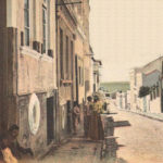 A atual Rua Senhor dos Passos, antigo Beco ou Rua do Couto, no séc. XIX.