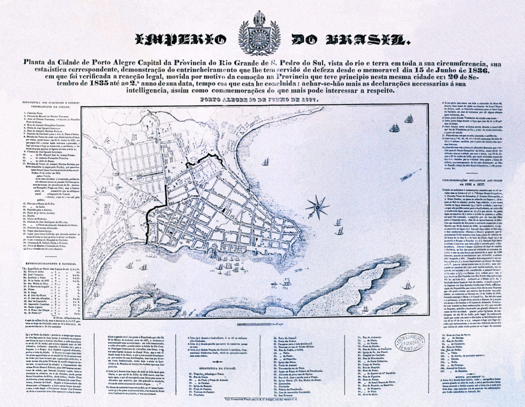 Planta de Porto Alegre - 1838