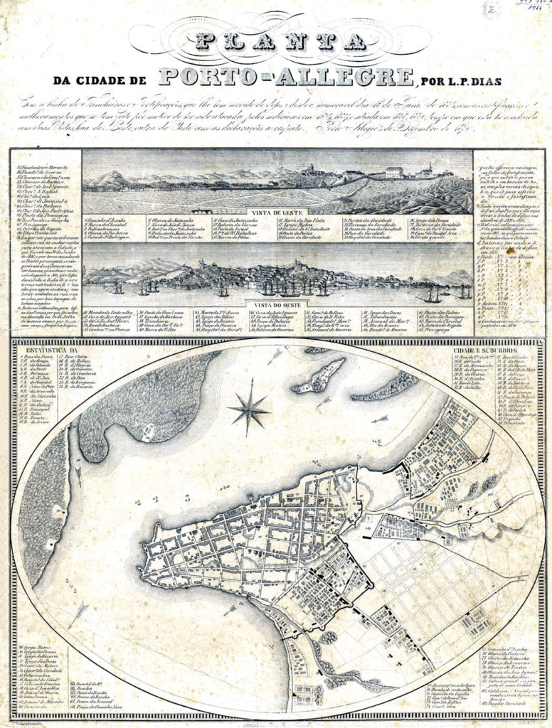 Planta de Porto Alegre - 1839