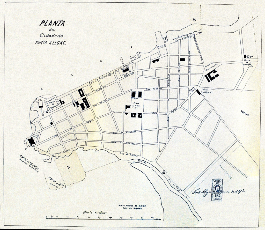 Planta de Porto Alegre - 1872