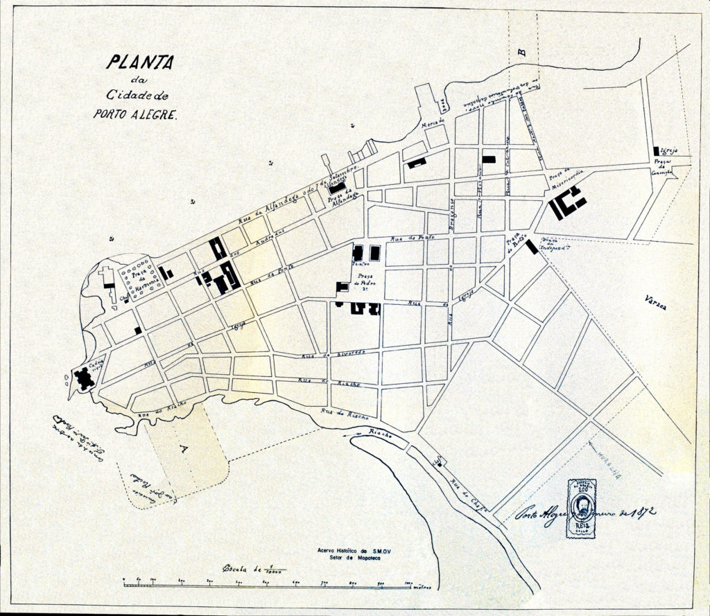 Planta de Porto Alegre - 1872