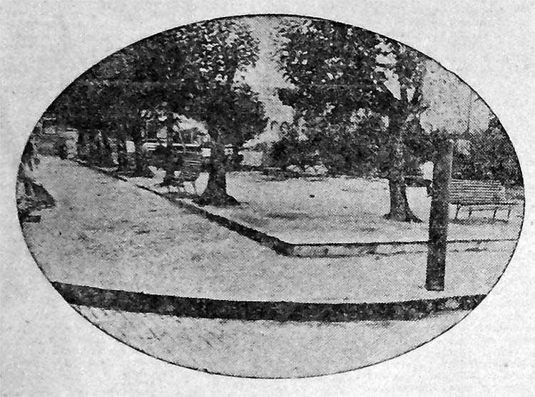 Os jardins e as praças...detalhe. Correio do Povo, 10/03/1929, AHMMV.