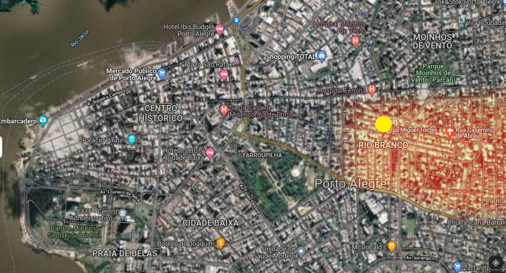 Mapa Salão do Rui Google Earth - 14-12-2021