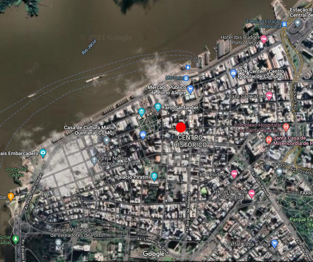 Mapa situando o Edificio La Porta Google Maps