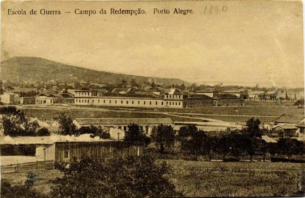 Postal mostrando o atual Parque da Redenção no início do século XX. Acervo desconhecido.
