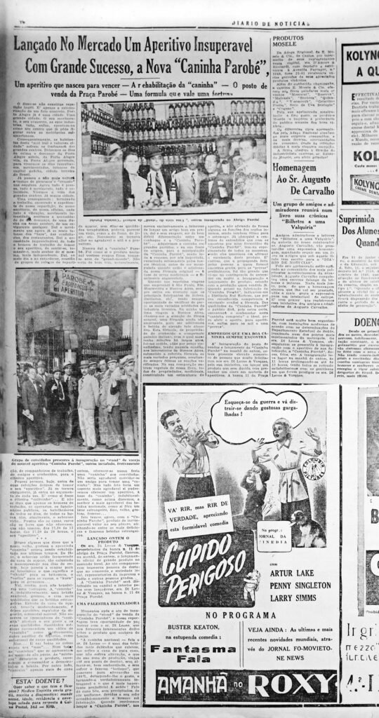 "A caninha Parobé". Diário de Notícias, Julho-Agosto, 1941. Hemeroteca do Museu de Comunicação Social Hipólito José da Costa.