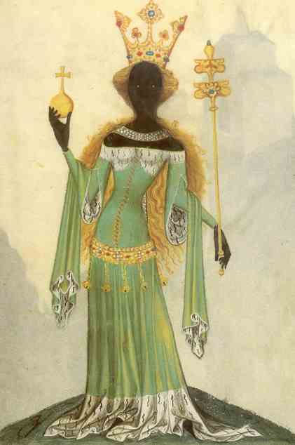 Rainha de Sabá, manuscrito de Bellifortis, 1405.