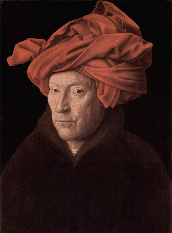 Homem de turbante, Jan van Eyck. Séc. XV.