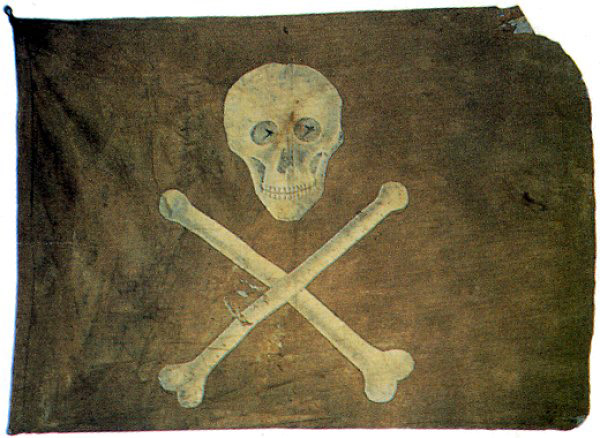 Bandeira de navio pirata, séc. XVIII